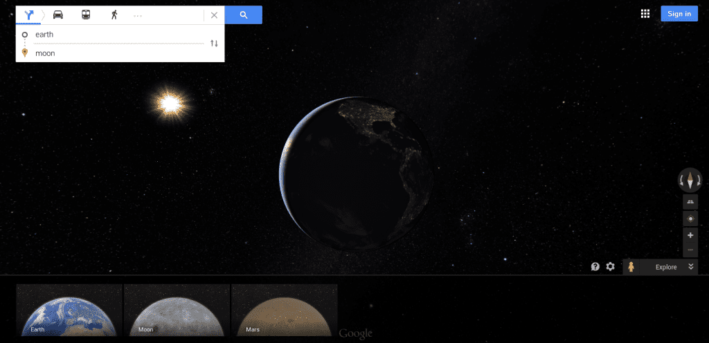 Google earth map